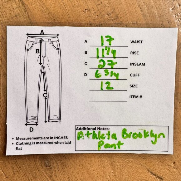 NWT Athleta Brooklyn Ankle Pant Black - Picture 12 of 12